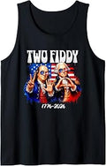 Two Fiddy 250th 4th of July 1776 2026 Funny Patriotic USA Tank Top Unisex T-shirt, Sweatshirt, Hoodie, Long Sleeve Tee - T-Shirt, Sweatshirt, Hoodie