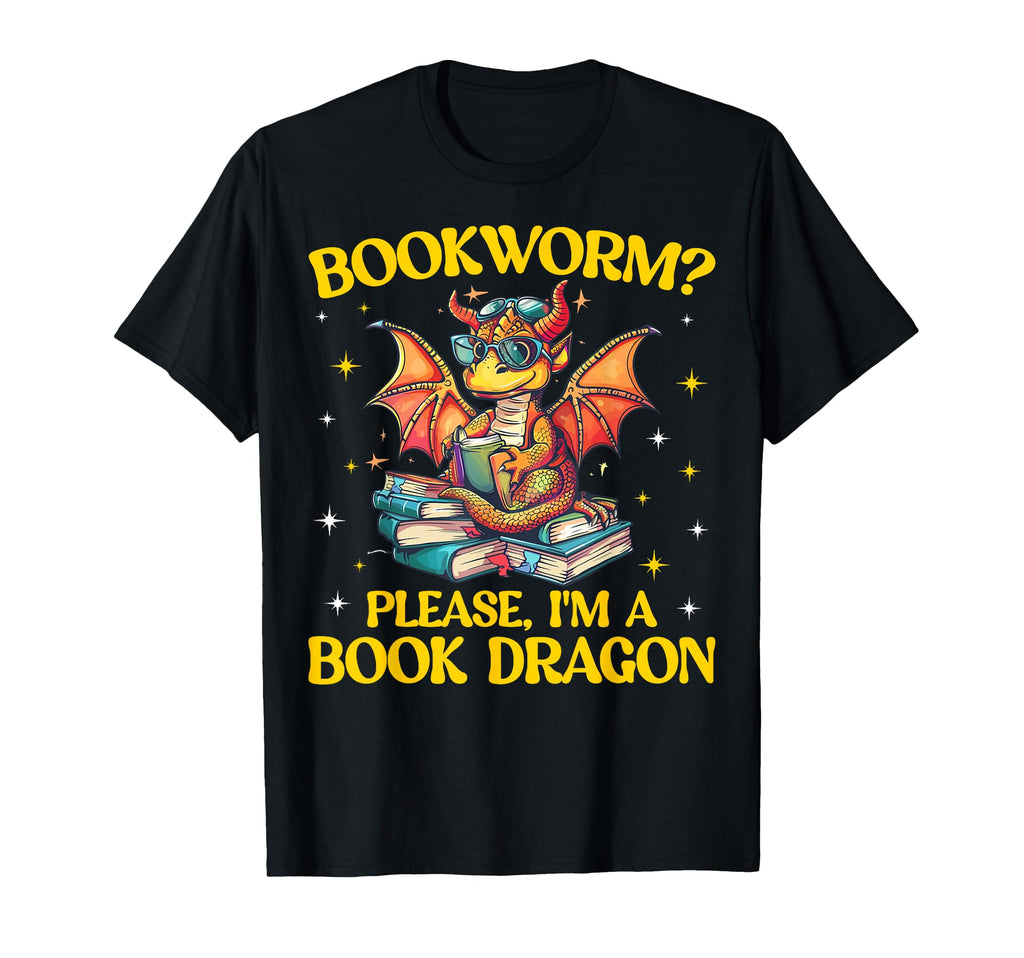 Bookworm Please Im Book Dragon T-Shirt - Aesthetic Graphic Unisex - T-Shirt, Sweatshirt, Hoodie