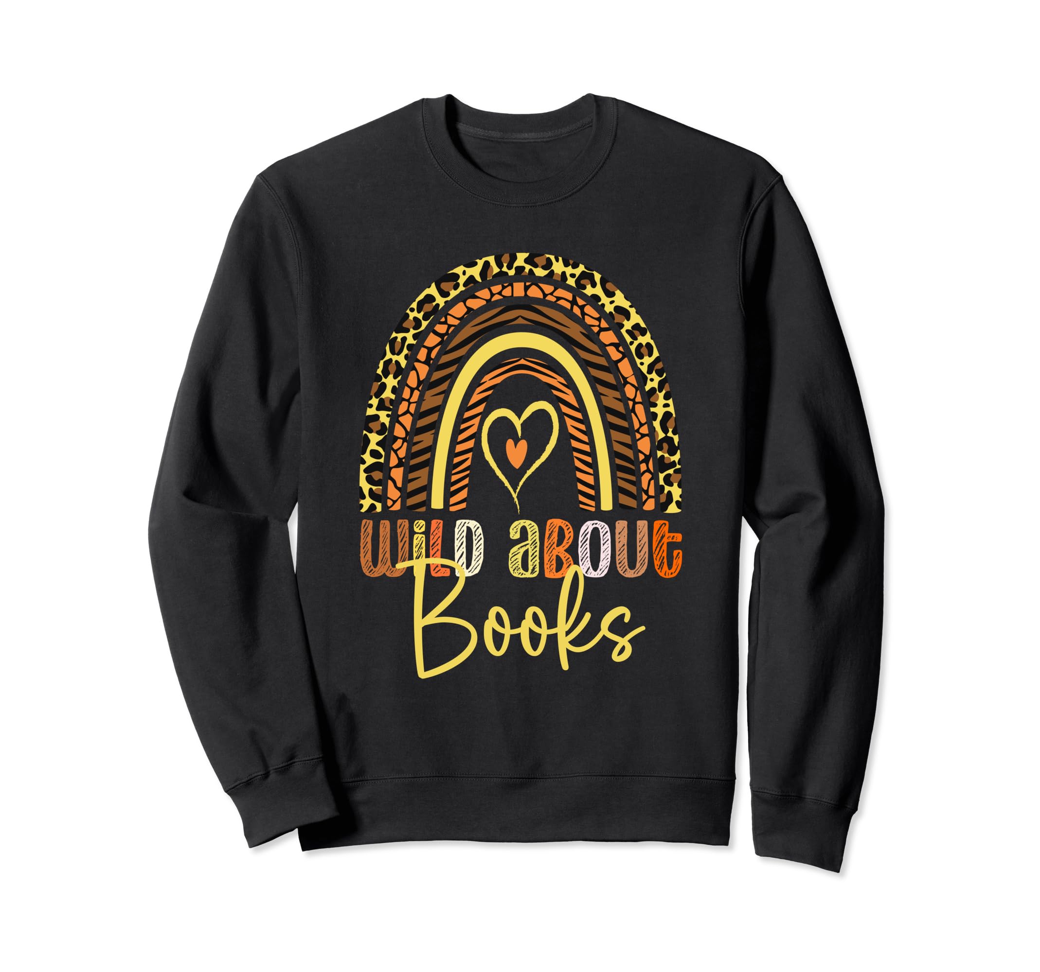 Wild About Books Animal Rainbow Sweatshirt - Aesthetic Graphic for Adults - T-Shirt, Sweatshirt, Hoodie