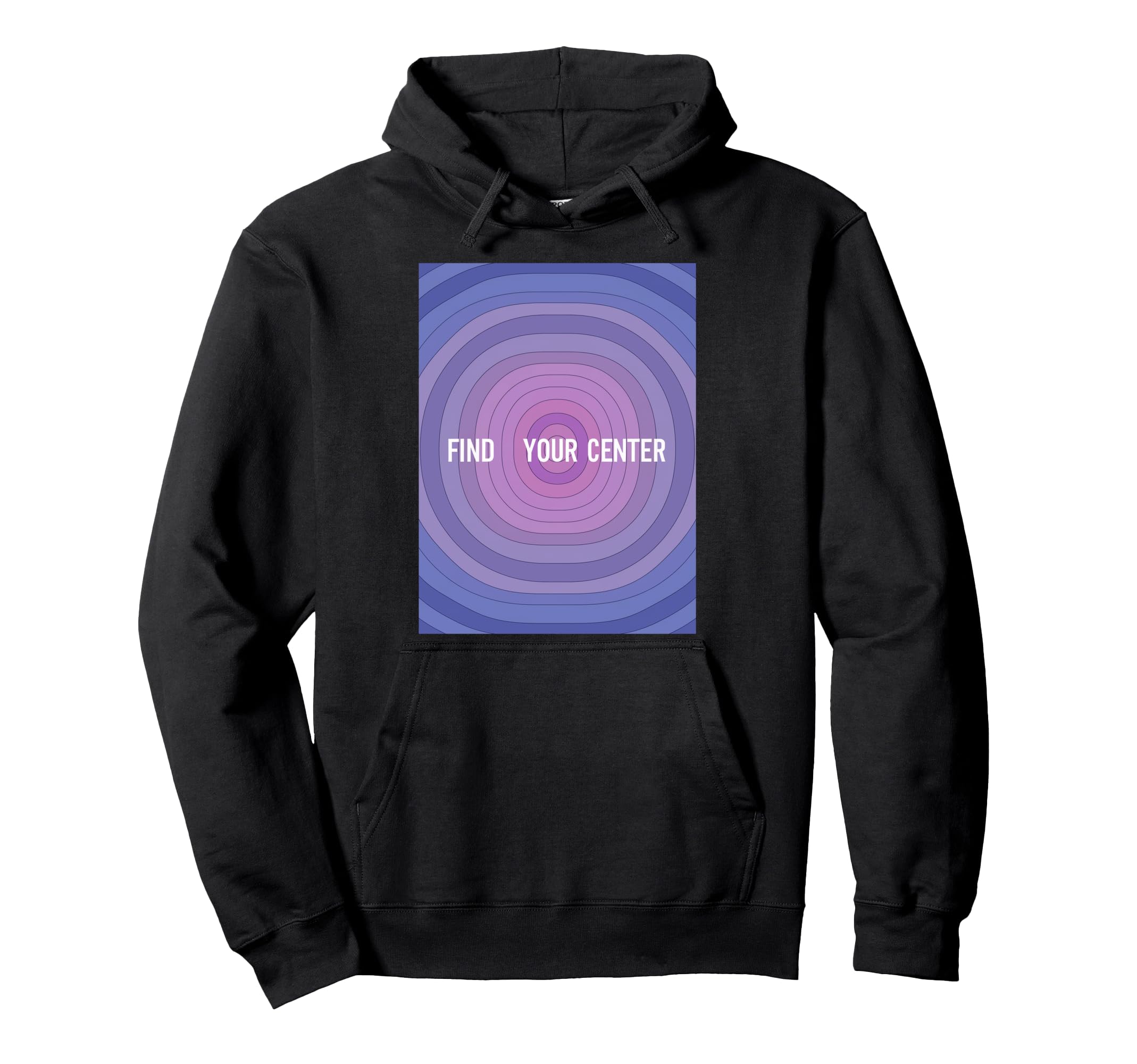 Find Your Center Mindfulness Wellness Hoodie - Unique Graphic for Adults - T-Shirt, Sweatshirt, Hoodie