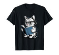 Cat Reading Book Nerd Kitty Bookworm T-Shirt - Fun Novelty Design Unisex - T-Shirt, Sweatshirt, Hoodie