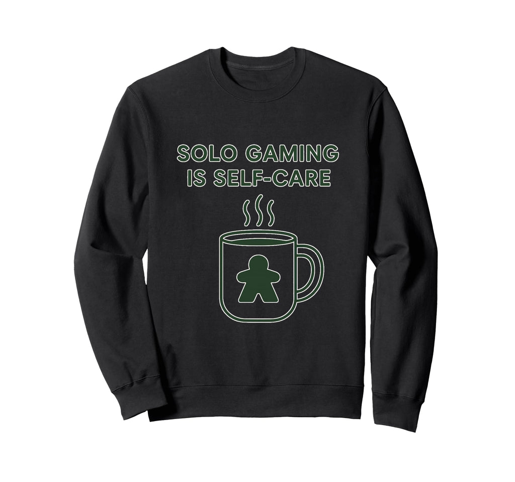 Solo Gaming Is Self Care Coffee Mug Sweatshirt - Minimalist Print Unisex - T-Shirt, Sweatshirt, Hoodie