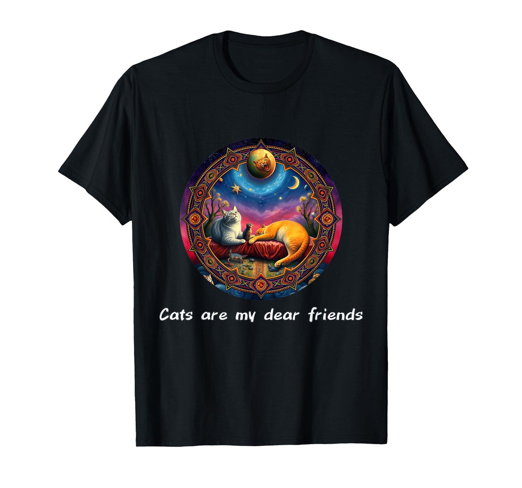 Cats Are My Best Friends Sacred T-Shirt - Minimalist Print Men Women - T-Shirt, Sweatshirt, Hoodie