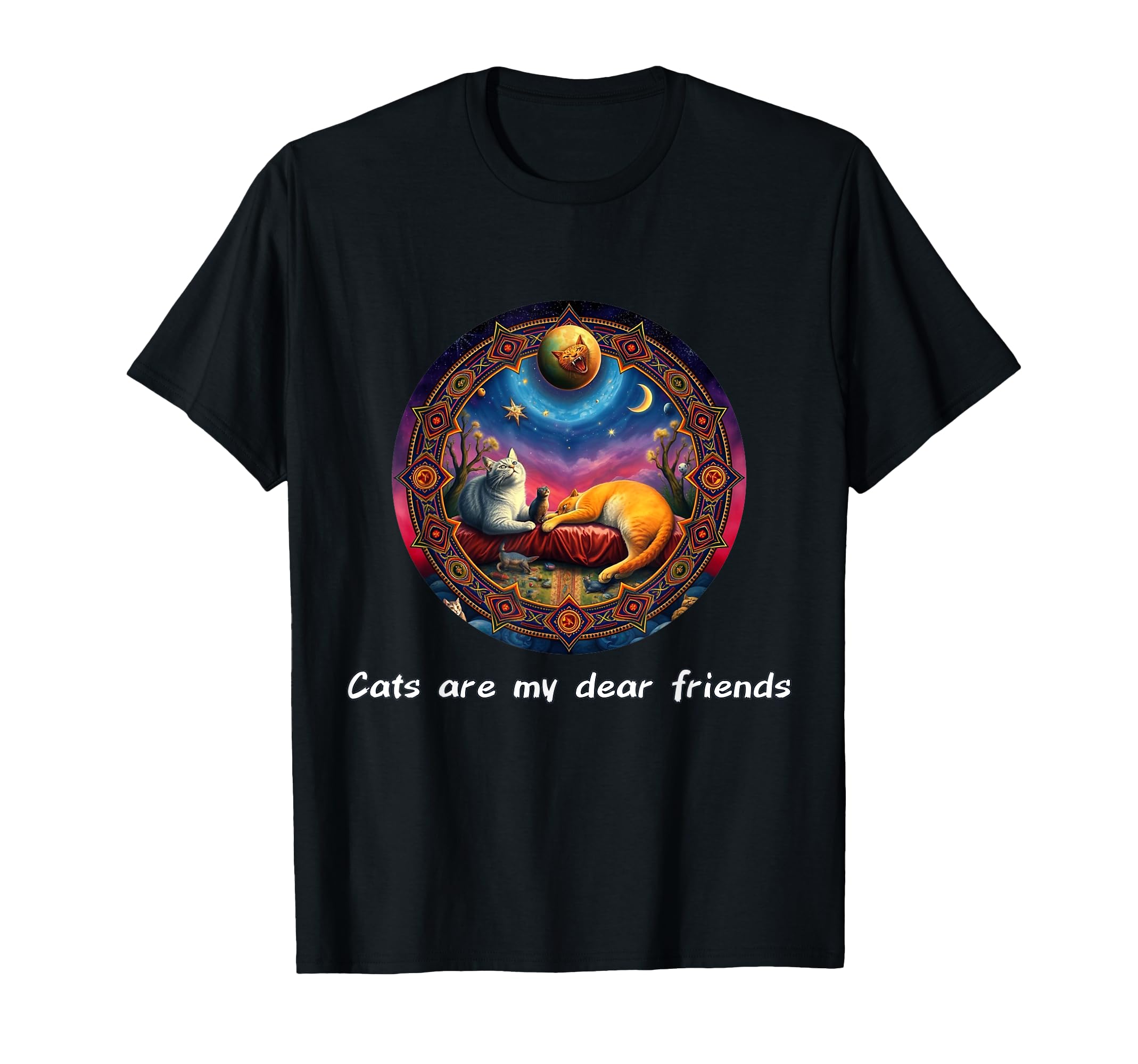 Cats Are My Best Friends Sacred T-Shirt - Minimalist Print Men Women - T-Shirt, Sweatshirt, Hoodie