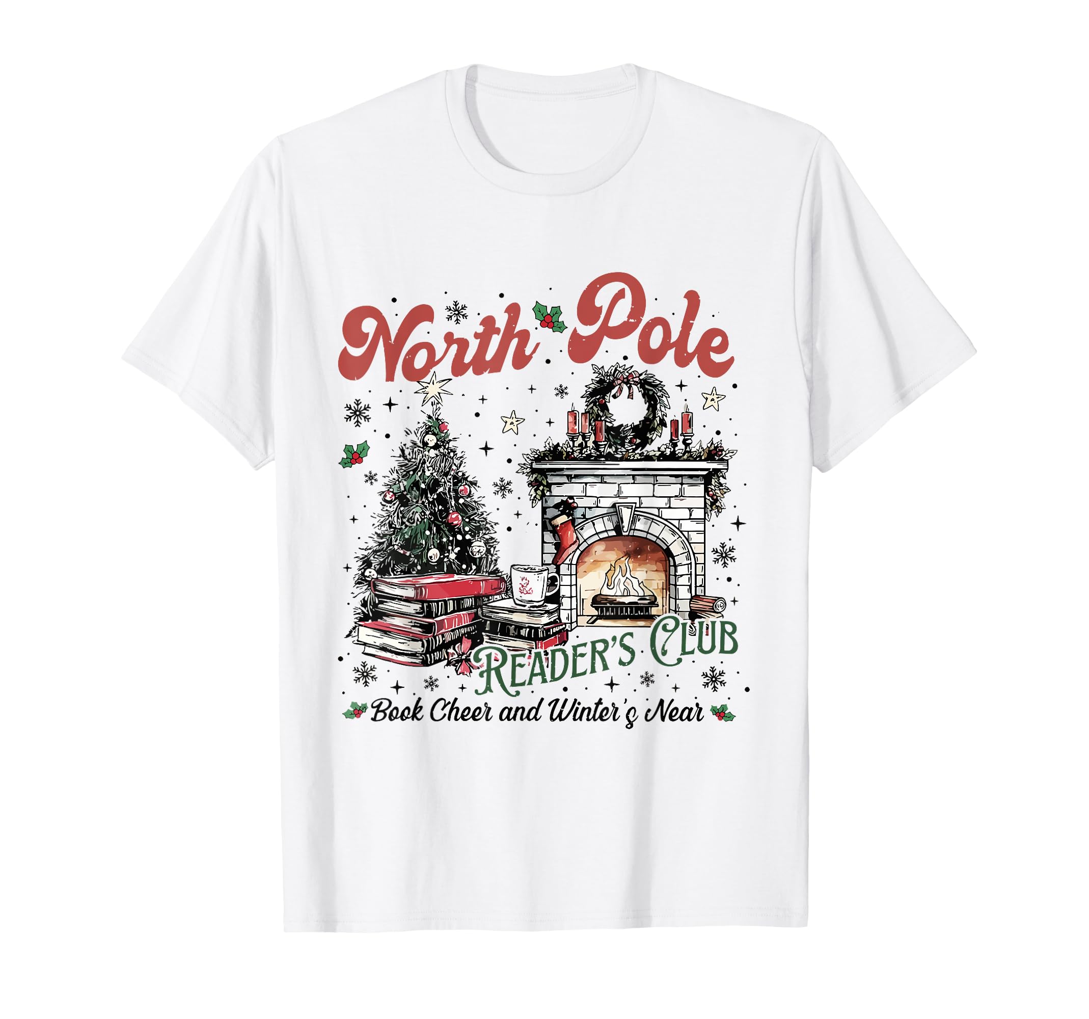 North Pole Book Club Book Lover Bookish T-Shirt - Trendy Graphic Unisex - T-Shirt, Sweatshirt, Hoodie