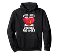 Heart Just Who Loves Dragons And Books Funny Hoodie - Graphic Print Unisex - T-Shirt, Sweatshirt, Hoodie