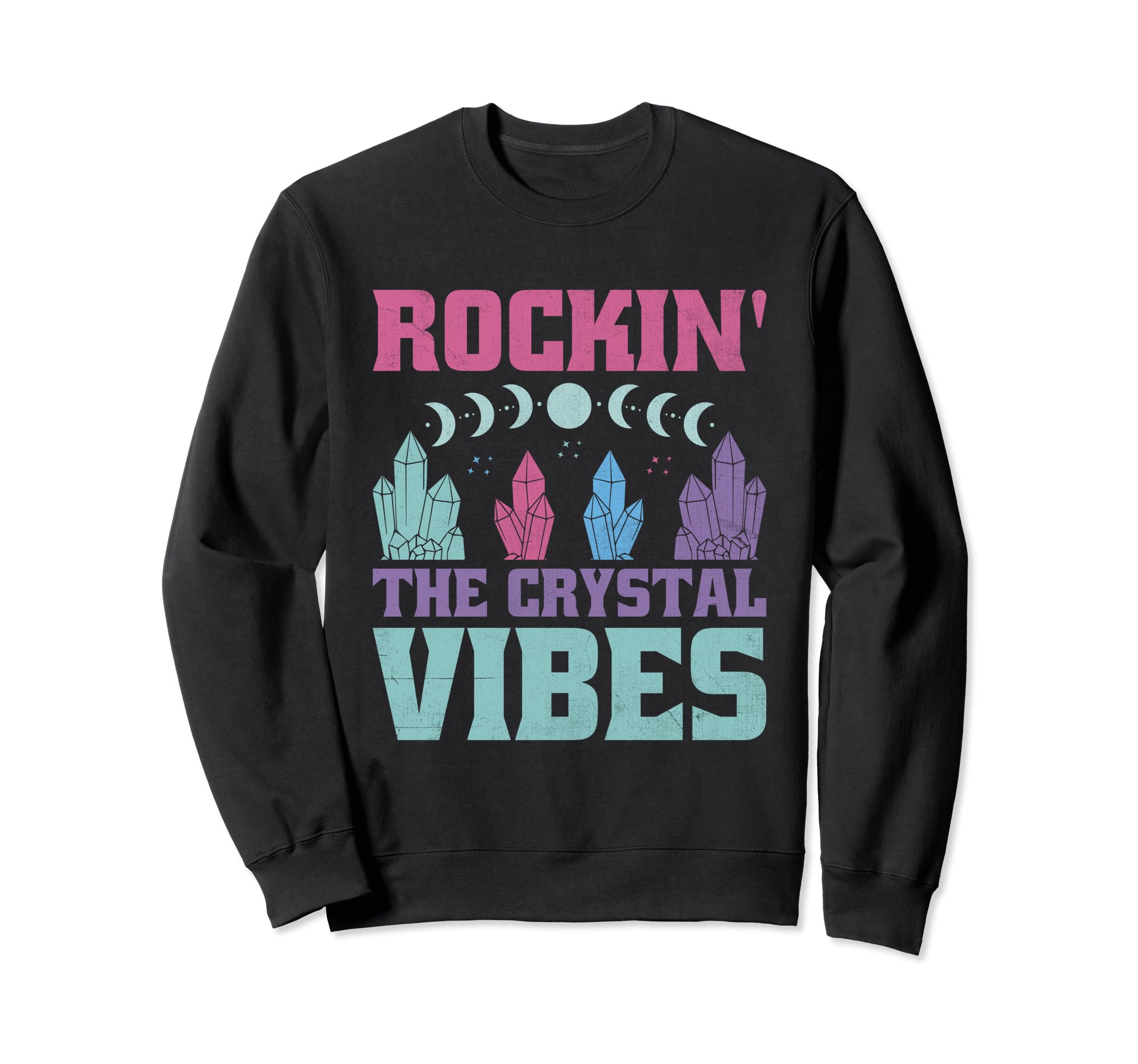 Spiritual Crystal Stones Healing Sweatshirt - Fun Novelty Design Unisex - T-Shirt, Sweatshirt, Hoodie