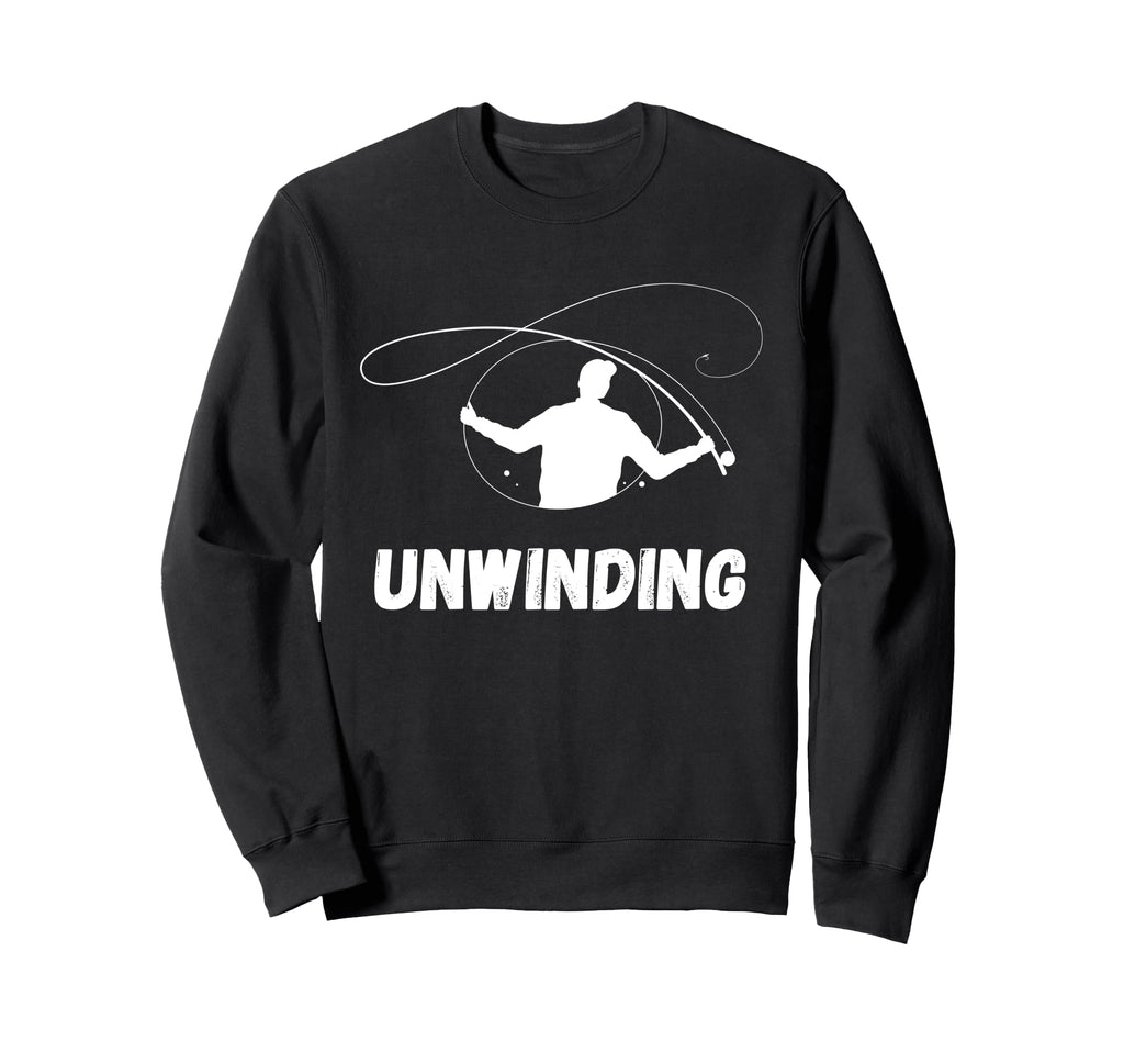 Funny Fishing Self Care Unwinding Sweatshirt - Custom Art Print for Adults - T-Shirt, Sweatshirt, Hoodie