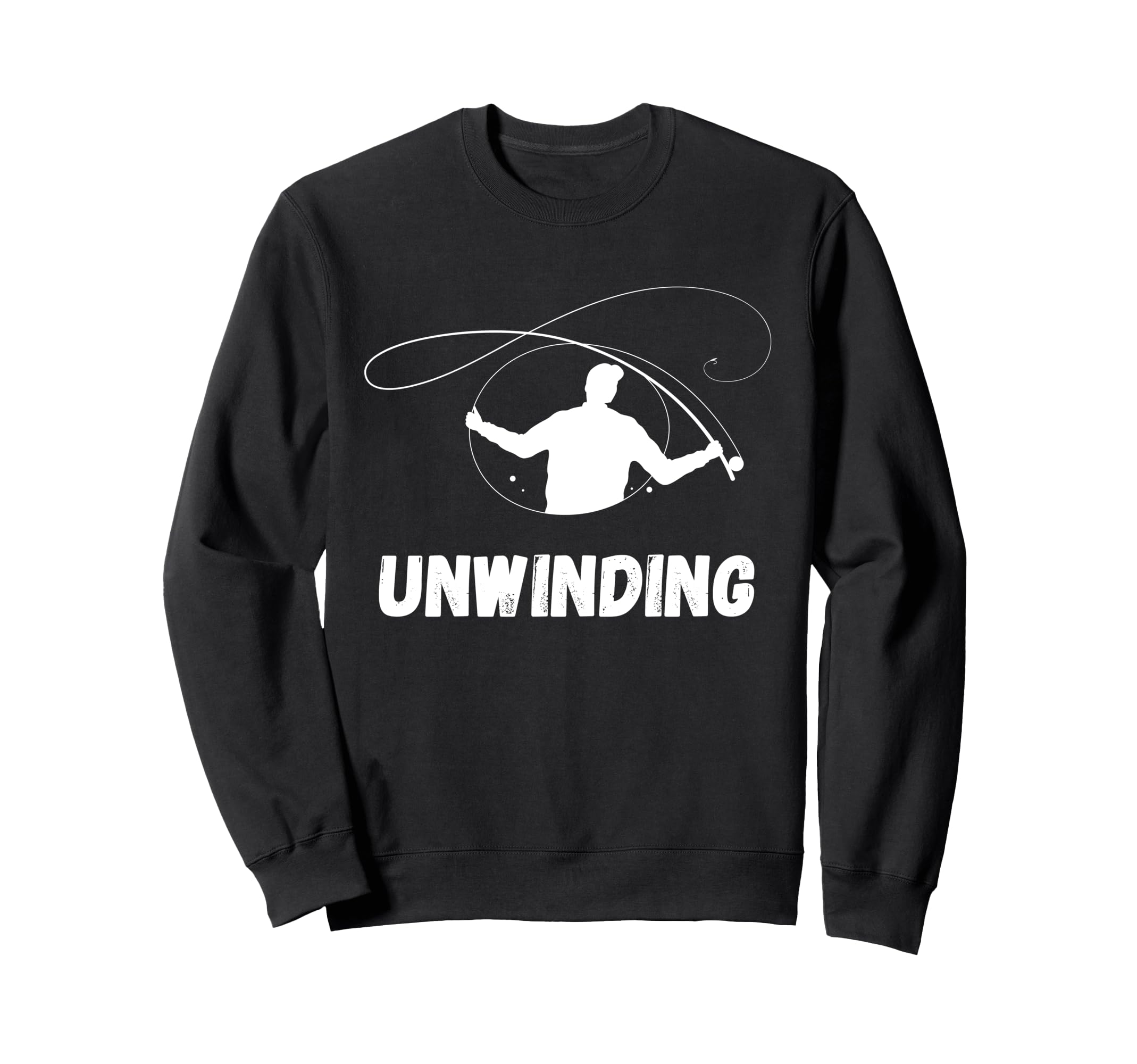 Funny Fishing Self Care Unwinding Sweatshirt - Custom Art Print for Adults - T-Shirt, Sweatshirt, Hoodie