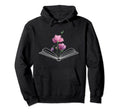 Floral Flower Book Reading Hoodie - Casual Everyday Wear Men Women - T-Shirt, Sweatshirt, Hoodie