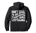 Dont Talk To Me When Im Overstimulated Hoodie - Novelty Apparel for Adults - T-Shirt, Sweatshirt, Hoodie