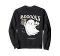 Booooks Ghost Reading Bibliophile Sweatshirt - Aesthetic Graphic Men Women - T-Shirt, Sweatshirt, Hoodie