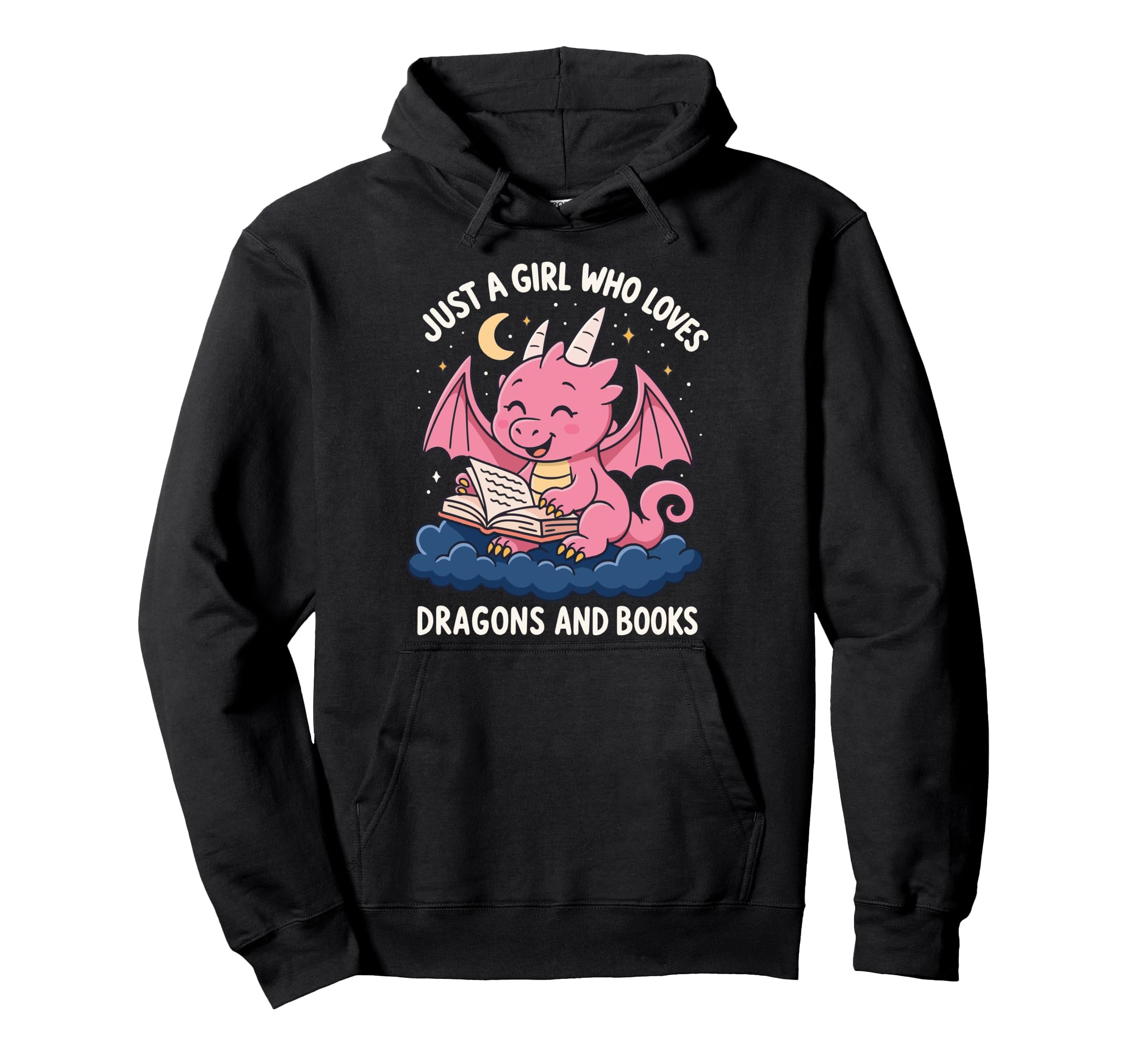 Just Who Loves Dragons And Books Hoodie - Graphic Print Unisex - T-Shirt, Sweatshirt, Hoodie