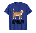 Golden Doodles Are My Therapy Dog T-Shirt - Casual Everyday Wear Unisex - T-Shirt, Sweatshirt, Hoodie