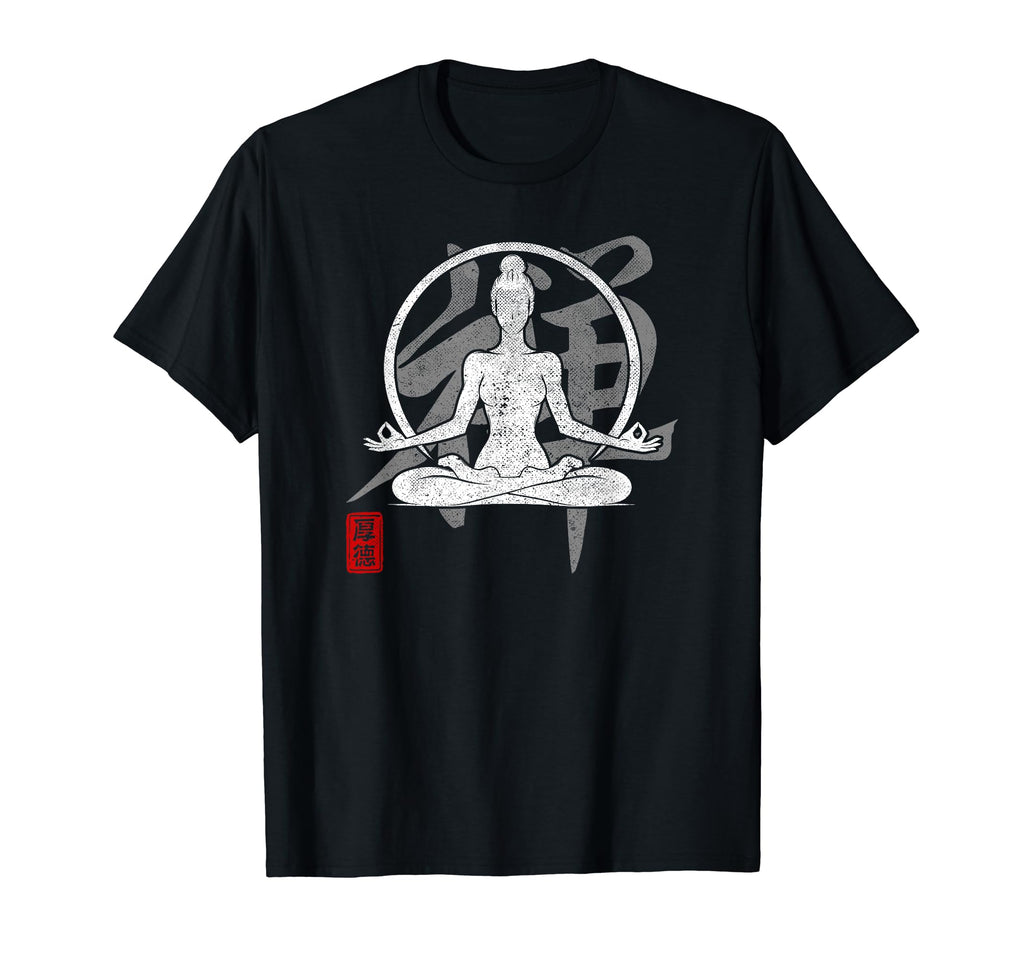 Yoga Zen Japan Kanji Art Meditation Om T-Shirt - Graphic Print for Adults - T-Shirt, Sweatshirt, Hoodie