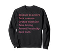Bibliophile Romance Book Genre Sweatshirt - Graphic Print Men Women - T-Shirt, Sweatshirt, Hoodie