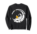 Reading Human Interaction Astronaut Sweatshirt - Aesthetic Graphic Unisex - T-Shirt, Sweatshirt, Hoodie