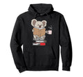 Funny Reading Lover Book Worm Koala Hoodie - Aesthetic Graphic Unisex - T-Shirt, Sweatshirt, Hoodie