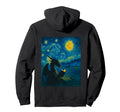 Dragon Reading Book Van Gogh Art Hoodie - Graphic Print for Adults - T-Shirt, Sweatshirt, Hoodie