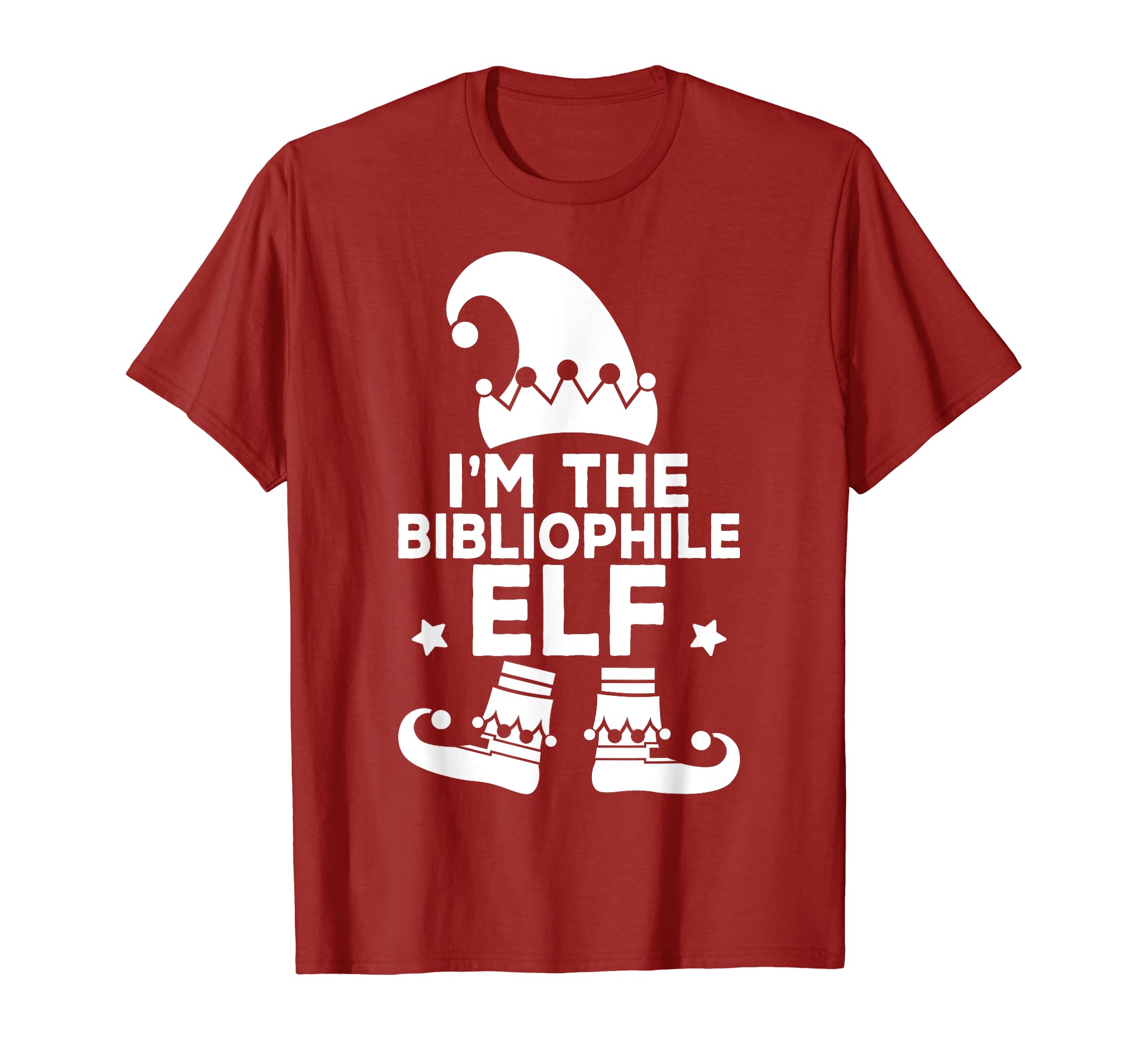 Im Bibliophile Elf Family Holiday T-Shirt - Minimalist Print Men Women - T-Shirt, Sweatshirt, Hoodie