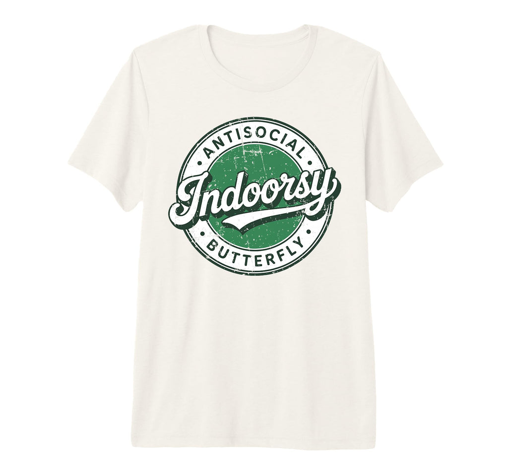 Indoorsy Antisocial Butterfly T-Shirt - Casual Everyday Wear Men Women - T-Shirt, Sweatshirt, Hoodie