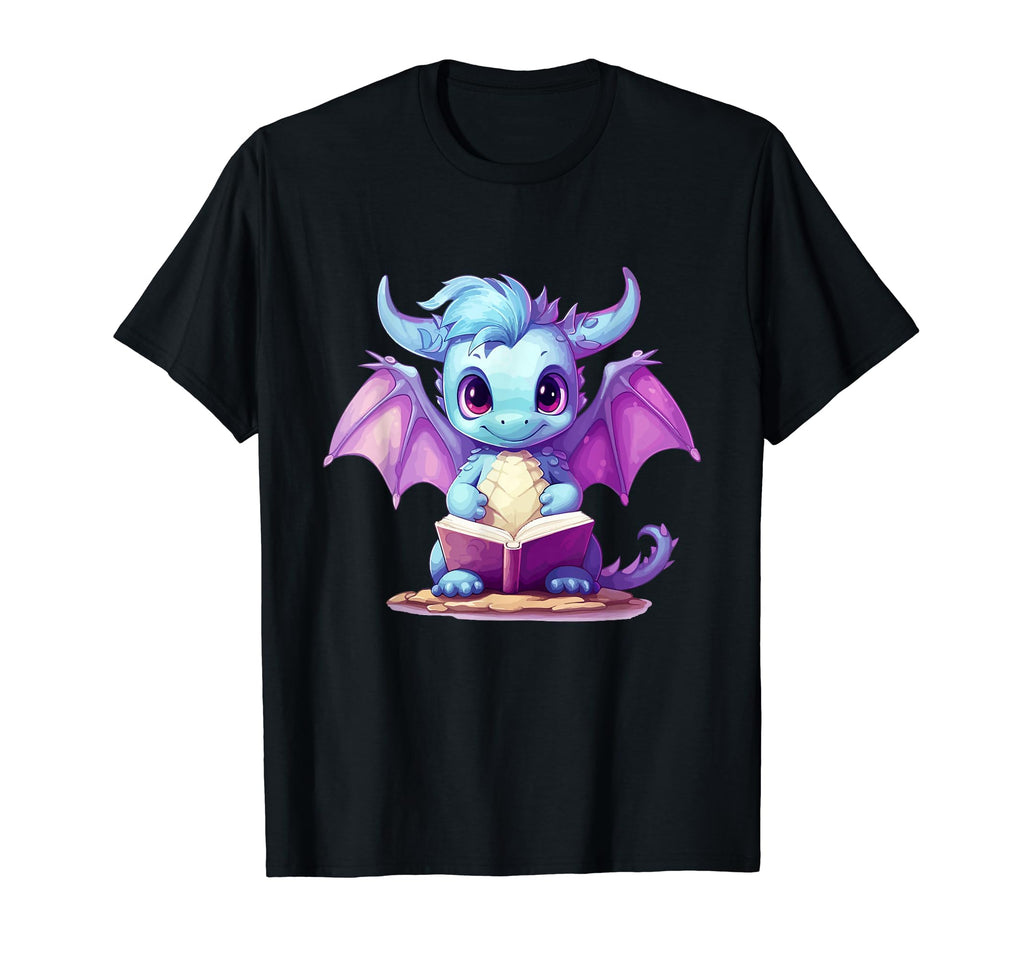 Funny Bookworm And Dragons Sweatshirt - Casual Everyday Wear Unisex - T-Shirt, Sweatshirt, Hoodie