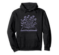 Floral Flower Book Reading Bookworm Hoodie - Streetwear Style Men Women - T-Shirt, Sweatshirt, Hoodie