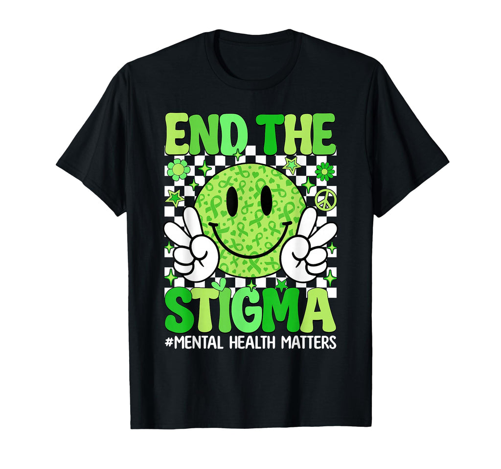 End Stigma Mental Health Matters T-Shirt - Minimalist Print Unisex - T-Shirt, Sweatshirt, Hoodie