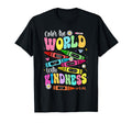 Color World Kindness Teacher Funny Back T-Shirt - Minimalist Print Unisex - T-Shirt, Sweatshirt, Hoodie