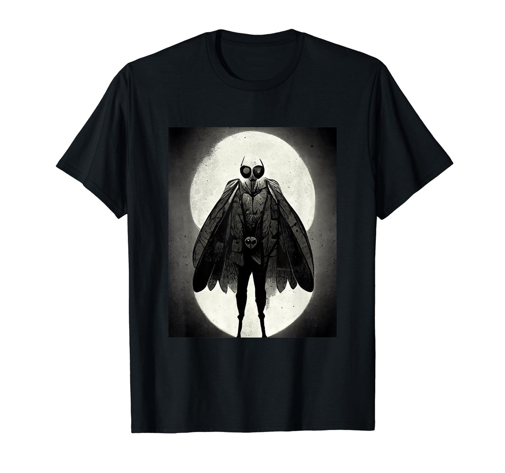 Mothman Film Noire And Comic Book T-Shirt - Custom Art Print Unisex - T-Shirt, Sweatshirt, Hoodie