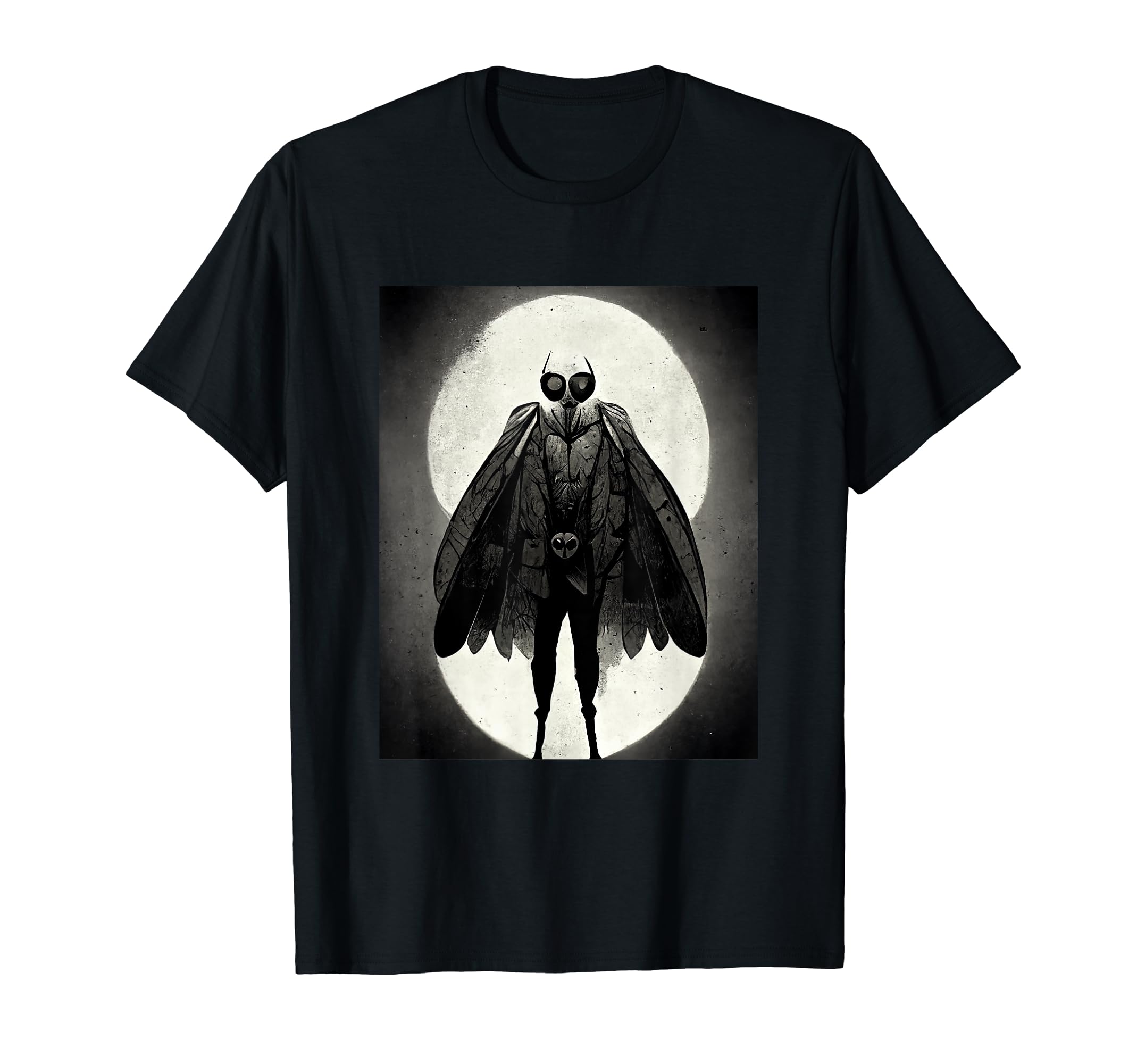 Mothman Film Noire And Comic Book T-Shirt - Custom Art Print Unisex - T-Shirt, Sweatshirt, Hoodie