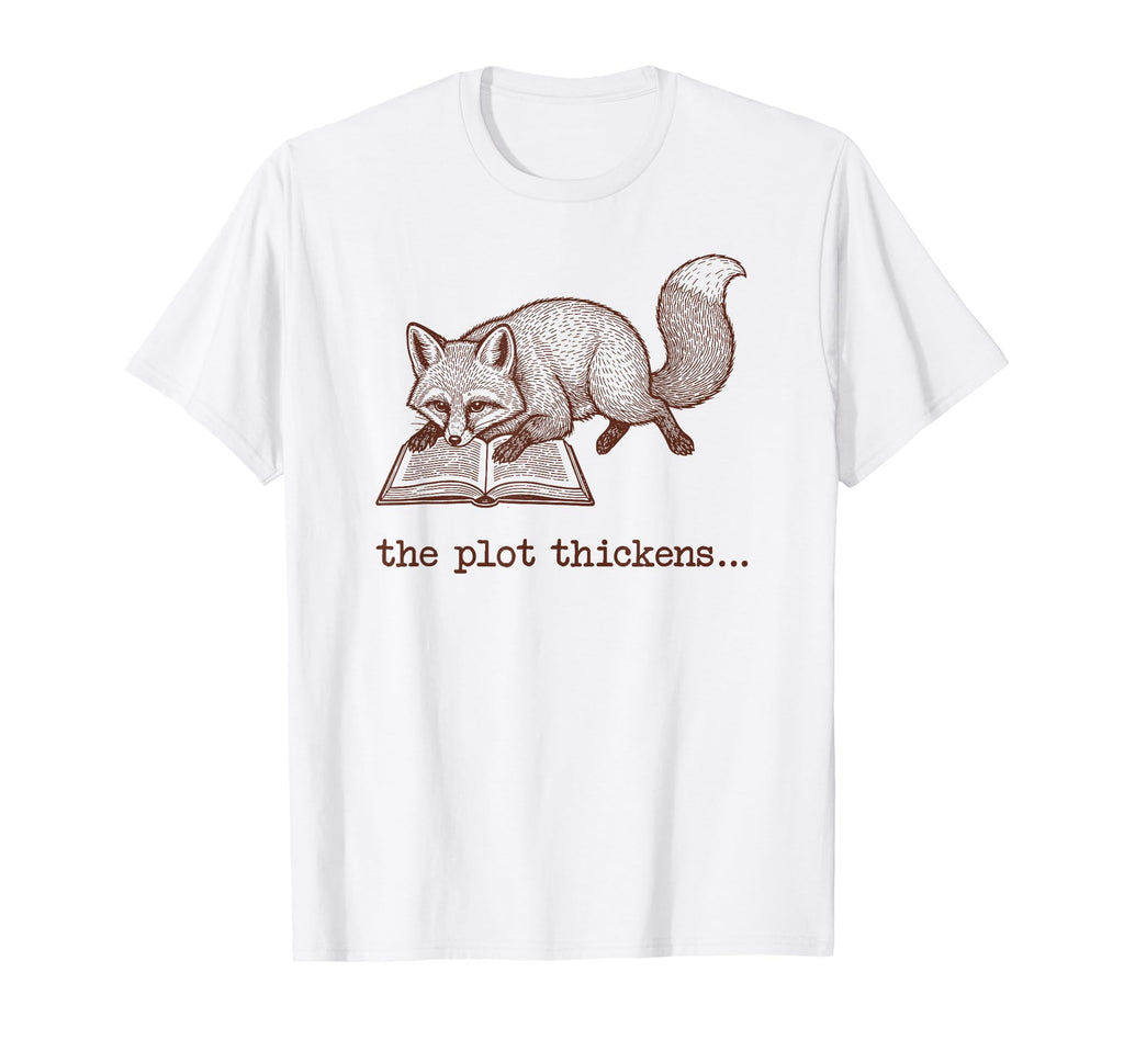 Bookish Fox Reading Fiction Novel T-Shirt - Streetwear Style for Adults - T-Shirt, Sweatshirt, Hoodie