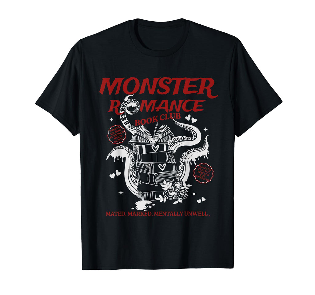 Monster Romance Book Club Trope T-Shirt - Casual Everyday Wear for Adults - T-Shirt, Sweatshirt, Hoodie
