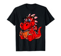 Funny Bookworm Book Lover Dragon Books T-Shirt - Unique Graphic for Adults - T-Shirt, Sweatshirt, Hoodie