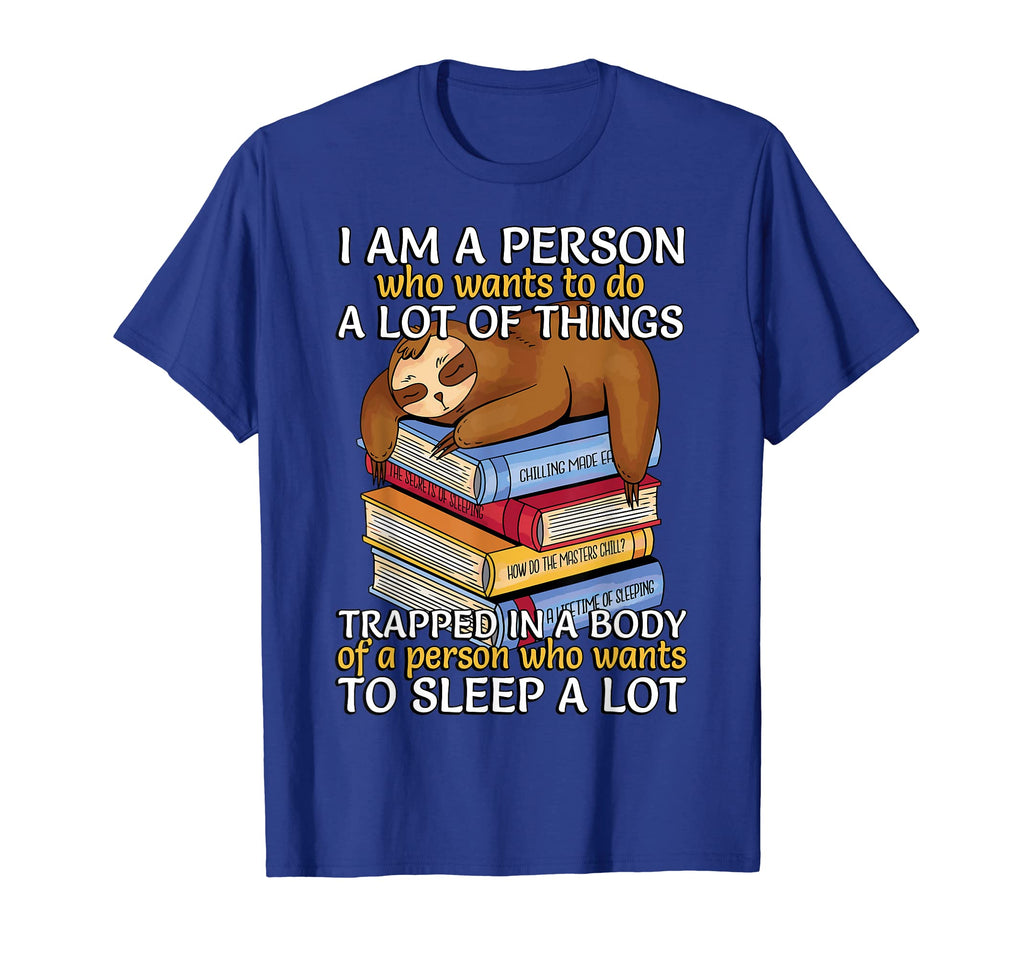 Funny Sloth Sleep Bookworm Book Nerd T-Shirt - Custom Art Print Men Women - T-Shirt, Sweatshirt, Hoodie