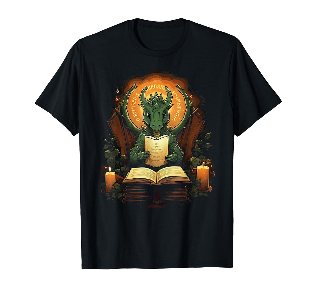 Book Dragon Reading Books Bookworm Fantasy T-Shirt - Trendy Graphic Unisex - T-Shirt, Sweatshirt, Hoodie