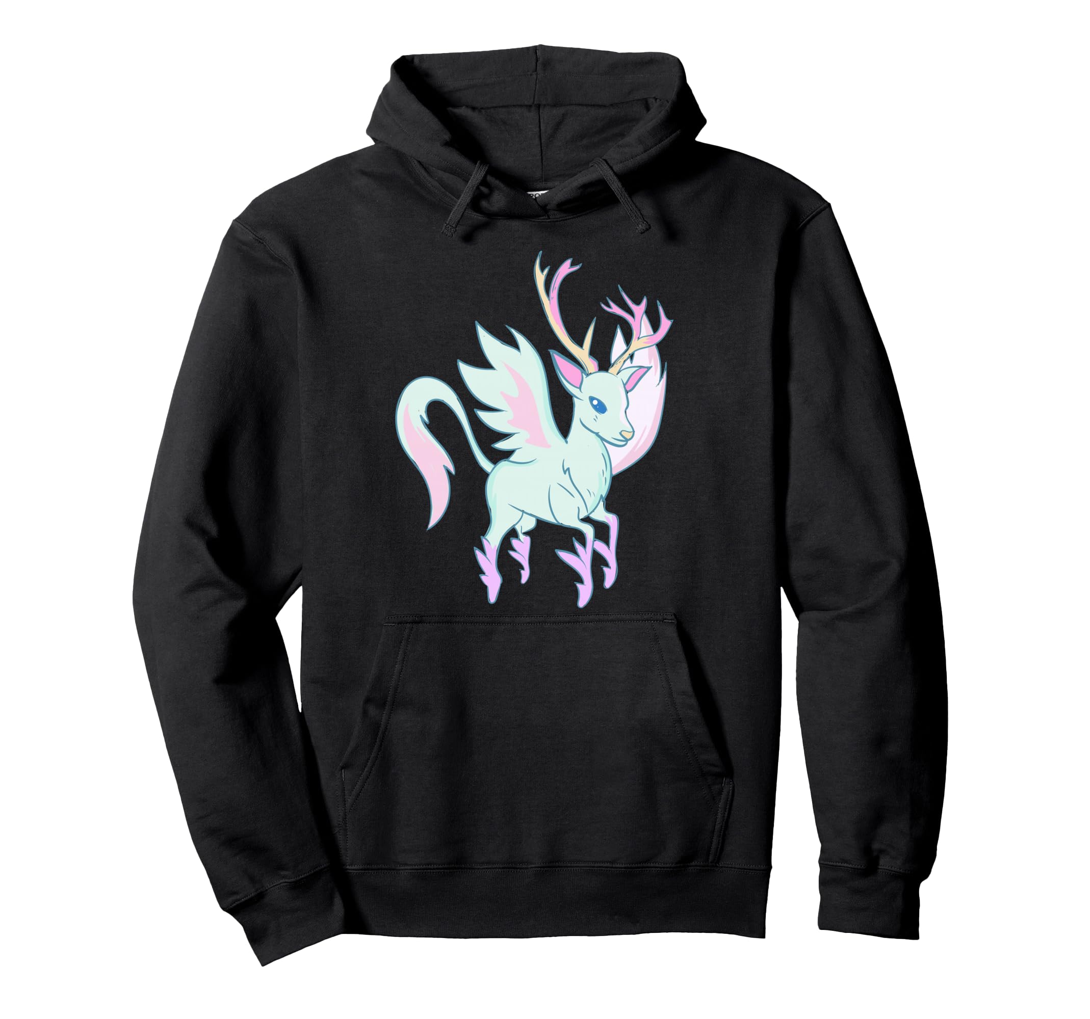 Kawaii Anime Deer Dragon Aesthetic Japanese Hoodie - Novelty Apparel Unisex - T-Shirt, Sweatshirt, Hoodie