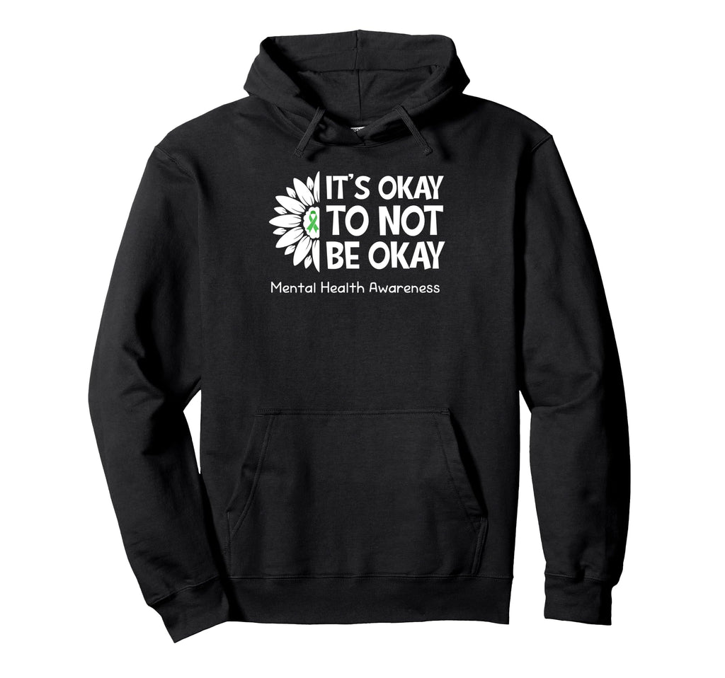 Its Okay To Not Be Okay Us Flag Mental Hoodie - Streetwear Style Men Women - T-Shirt, Sweatshirt, Hoodie