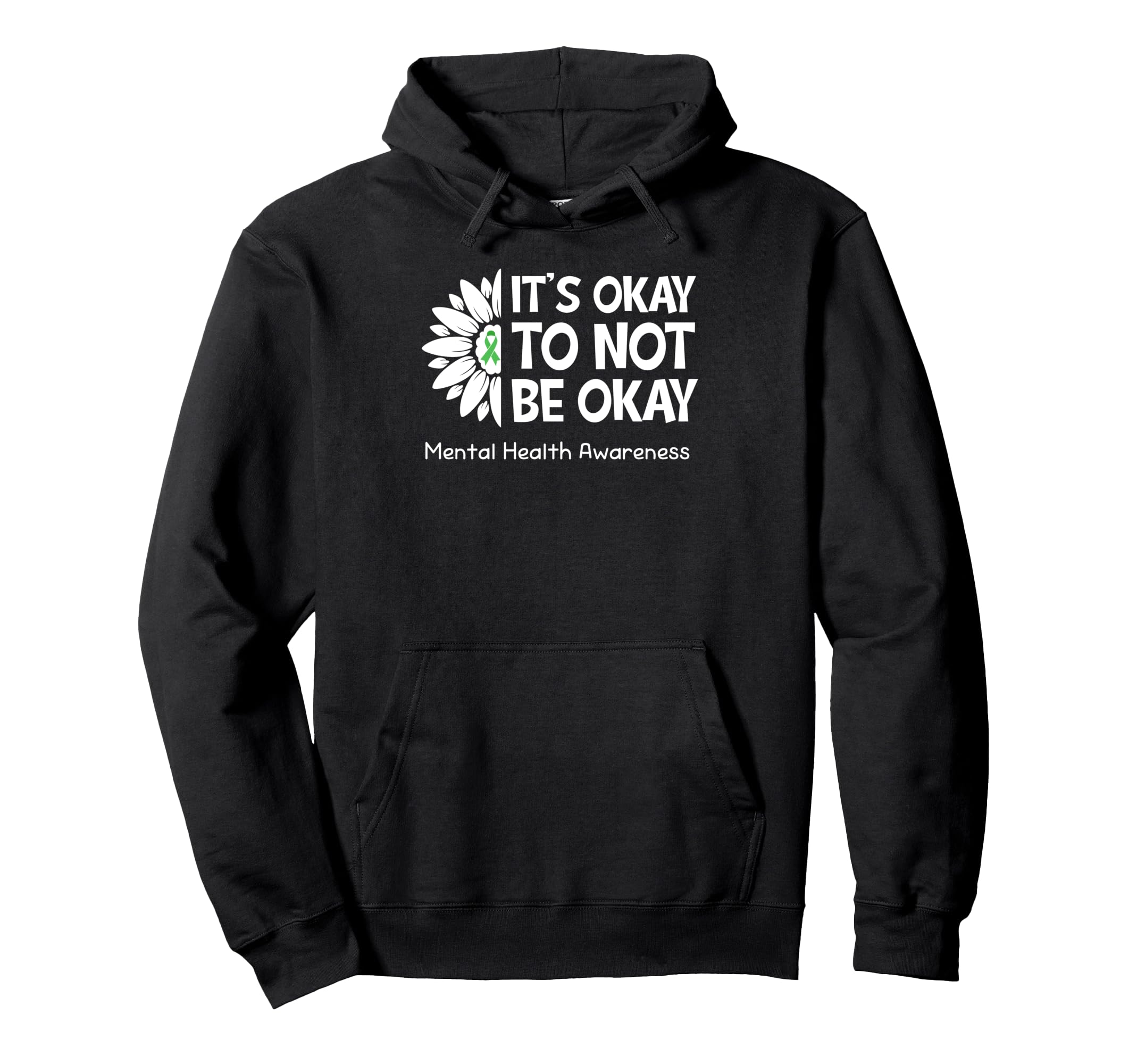 Its Okay To Not Be Okay Us Flag Mental Hoodie - Streetwear Style Men Women - T-Shirt, Sweatshirt, Hoodie