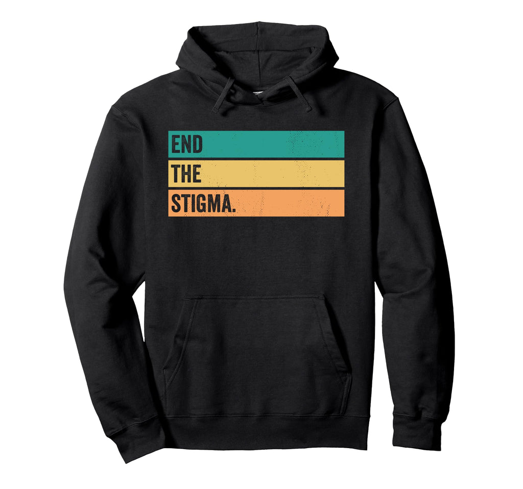 End Stigma Mental Health Awareness Hoodie - Unique Graphic for Adults - T-Shirt, Sweatshirt, Hoodie