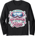My Favorite Ski Buddies Call Me Mom Mother Merch Unisex T-shirt, Sweatshirt, Hoodie, Long Sleeve Tee - T-Shirt, Sweatshirt, Hoodie