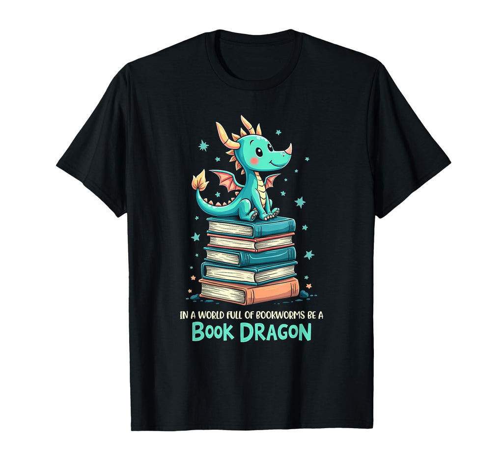 Enthusiastic Dragon Reading Passion T-Shirt - Streetwear Style Men Women - T-Shirt, Sweatshirt, Hoodie
