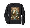 Mother Nature Gaia Goddess Art Sweatshirt - Minimalist Print for Adults - T-Shirt, Sweatshirt, Hoodie