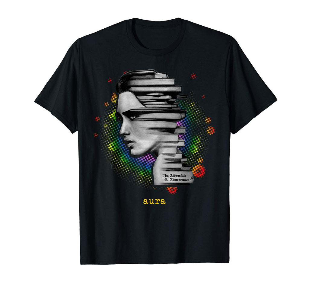 Aura Magic Rainbow Bibliophile Book T-Shirt - Unique Graphic for Adults - T-Shirt, Sweatshirt, Hoodie