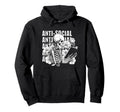 Skeleton Reading Book Dark Bookish Hoodie - Custom Art Print Men Women - T-Shirt, Sweatshirt, Hoodie