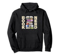 Book Nerd Booklover Hoodie - Unique Graphic Unisex - T-Shirt, Sweatshirt, Hoodie