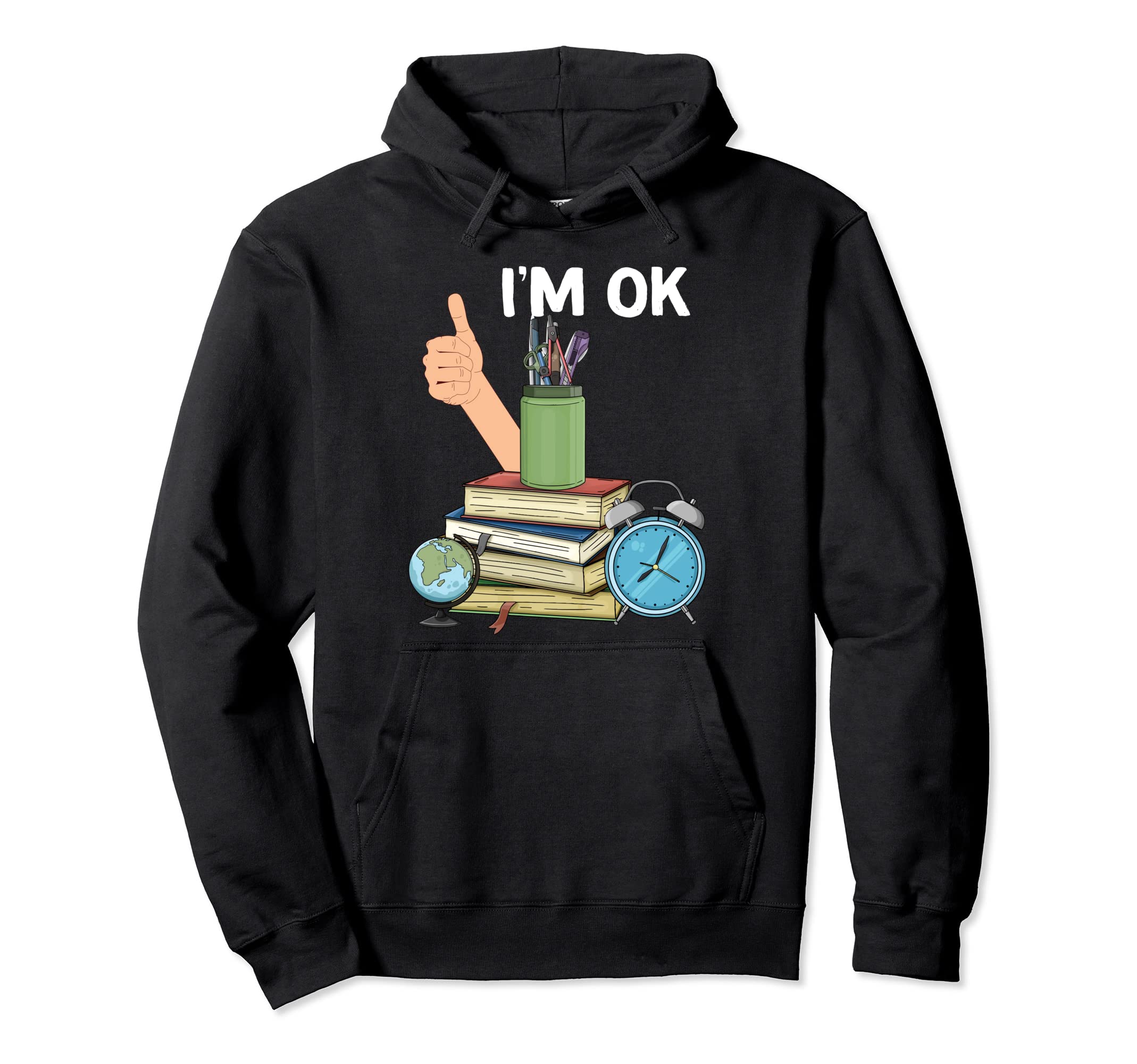 Book Lovers Im Ok National Book Hoodie - Aesthetic Graphic Men Women - T-Shirt, Sweatshirt, Hoodie