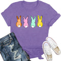 Easter Bunny Shirts for Women Happy Easter T-Shirt Cute Leopard Rabbit Face Tshirt Unisex T-shirt, Sweatshirt, Hoodie, Long Sleeve Tee - T-Shirt, Sweatshirt, Hoodie