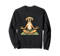Meditation Dog Yoga Pose Relaxing Animal Sweatshirt - Trendy Graphic Unisex - T-Shirt, Sweatshirt, Hoodie