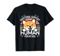 Shiba Inu Dog Emotional Support Human T-Shirt - Minimalist Print Men Women - T-Shirt, Sweatshirt, Hoodie